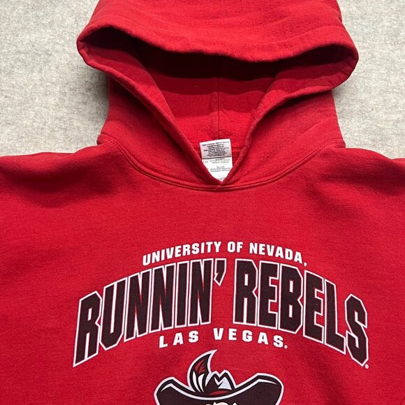 University of Nevada Runnin' Rebels Las Vegas Red Hoodie Women's Small - Picture 2 of 7